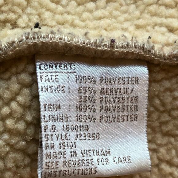 Jones New York Faux Suede Jacket Tan Small - Picture 4 of 7